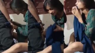 Video Mesum Pertama Cewek Kampung Ngocok Kontol Sama Sepupunya Yang Horny