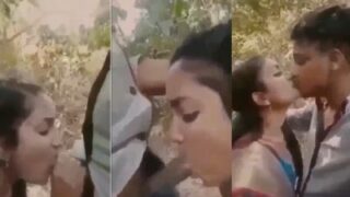 Istri Nakal Ngempok Suami Di Pinggir Hutan, Mulut Basah Penuh Nafsu.