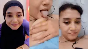 Vcs Amel Buka Hijab, Jilat-jilat Puting Gak Pake Malu