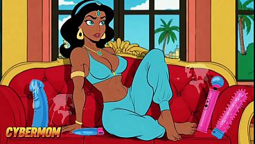 Putri Jasmine Punya Kontol Gede Nongol Di Antara Pahanya. Dongeng Arab Kartun Buat Dewasa