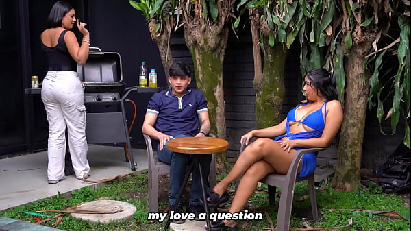 Diam, Jangan Berisik! – Ibu Tiri Nakal Main Di Belakang Anak Perempuannya, Ngewe Gebetan Si Doi – Big Jackson & Lina Henao