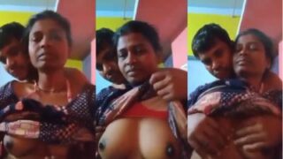 Bajingan Tua Remas-remas Toket Montok Janda Desi Di Video Mms